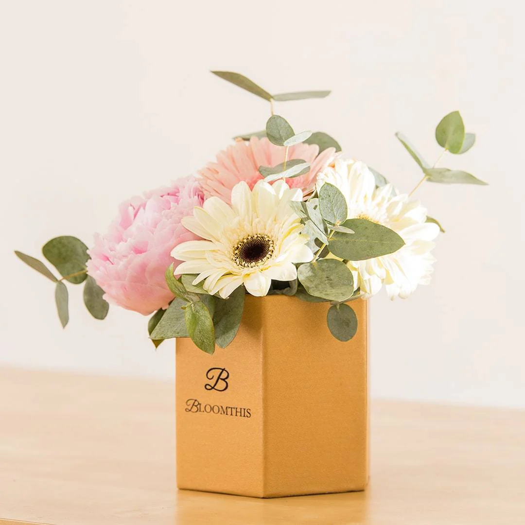 Priscilla Gerbera & Peony Flower Box - Image 5