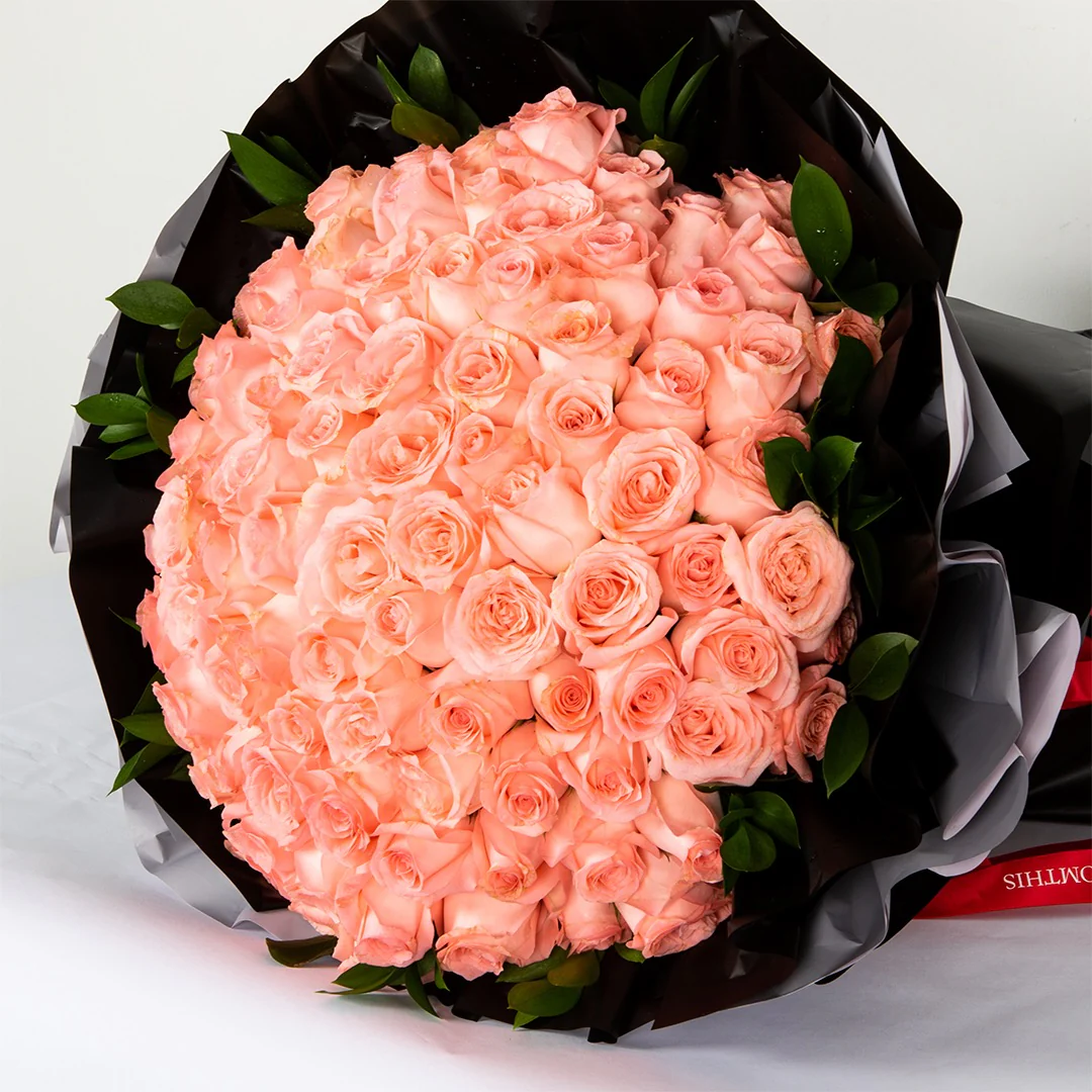Promise Pink Rose Bouquet - Image 4
