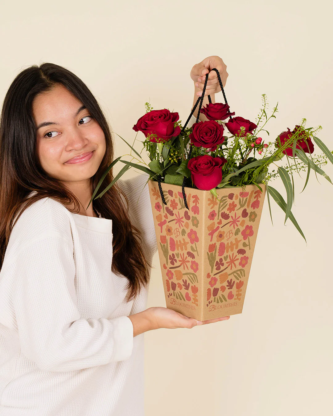 Rosalie Red Rose Mini Bloombag & re:bloom Vase - Image 3