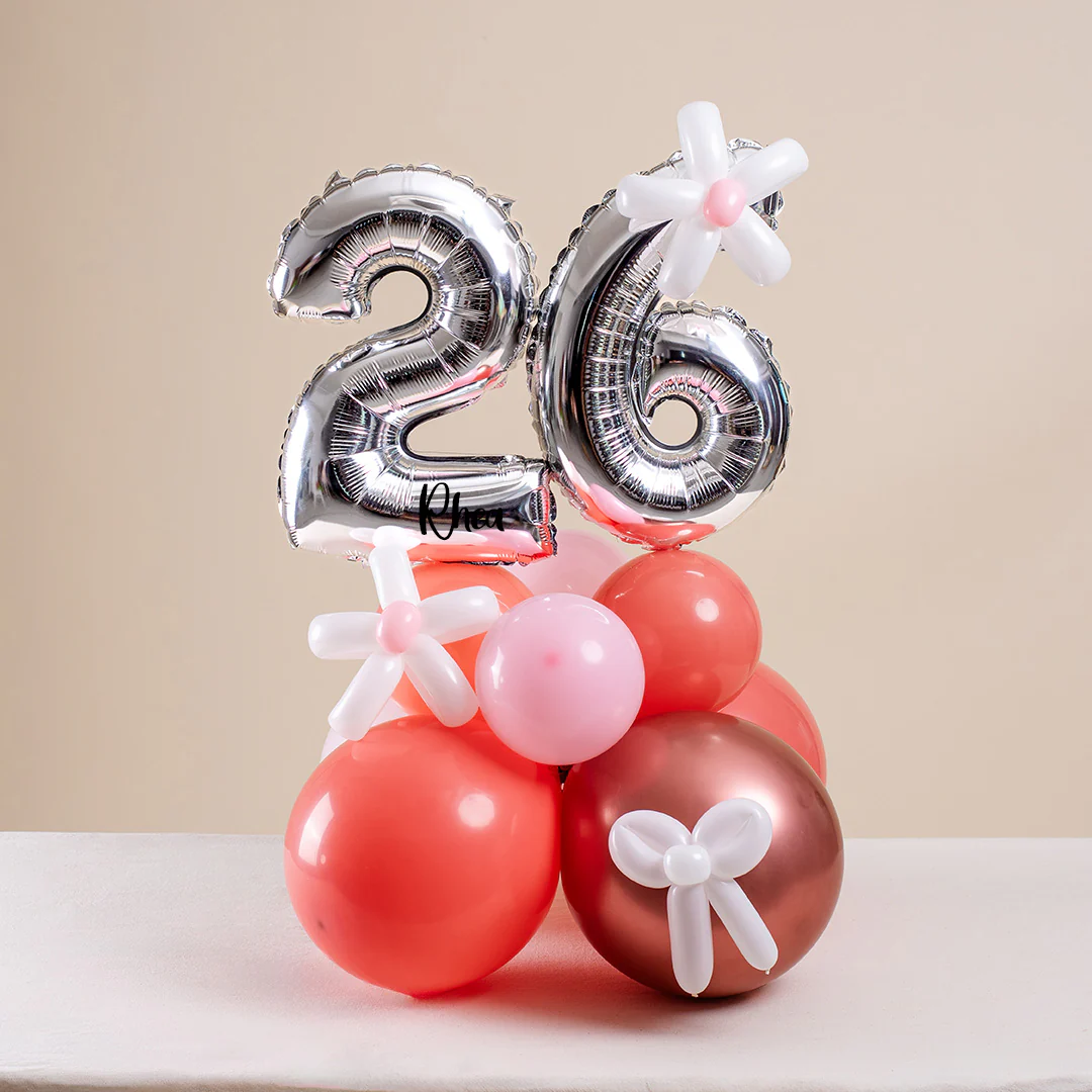 Rose Gold Mini Marquee Number Birthday Balloon - Image 7
