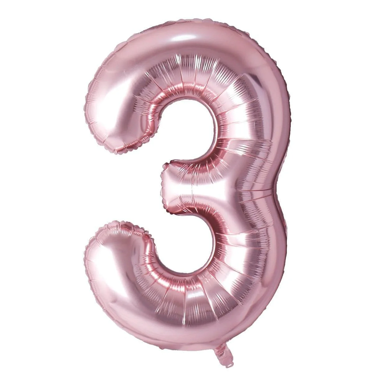 Rose Gold Number 3 Foil Balloon (14 in)