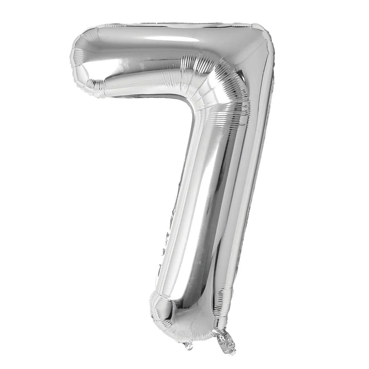 Silver Number 7 Foil Balloon (14 in)