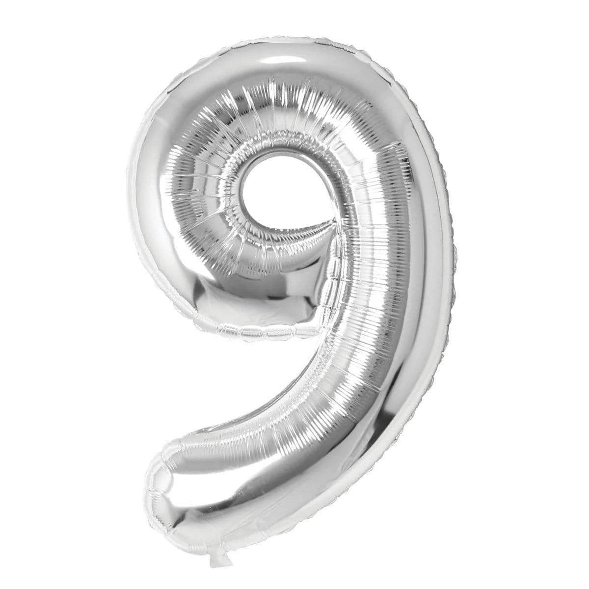 Silver Number 9 Foil Balloon (14 in)