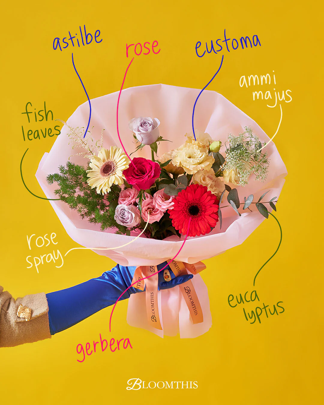 slay queen pink rose bouquet - Image 2