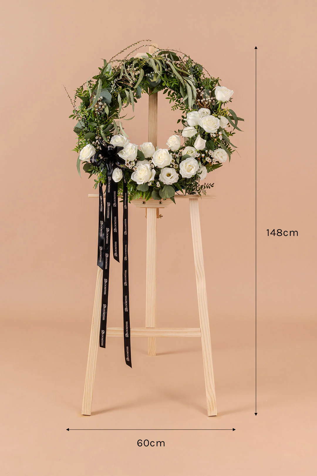 Solace Condolence & Funeral Flower Wreath - Image 6