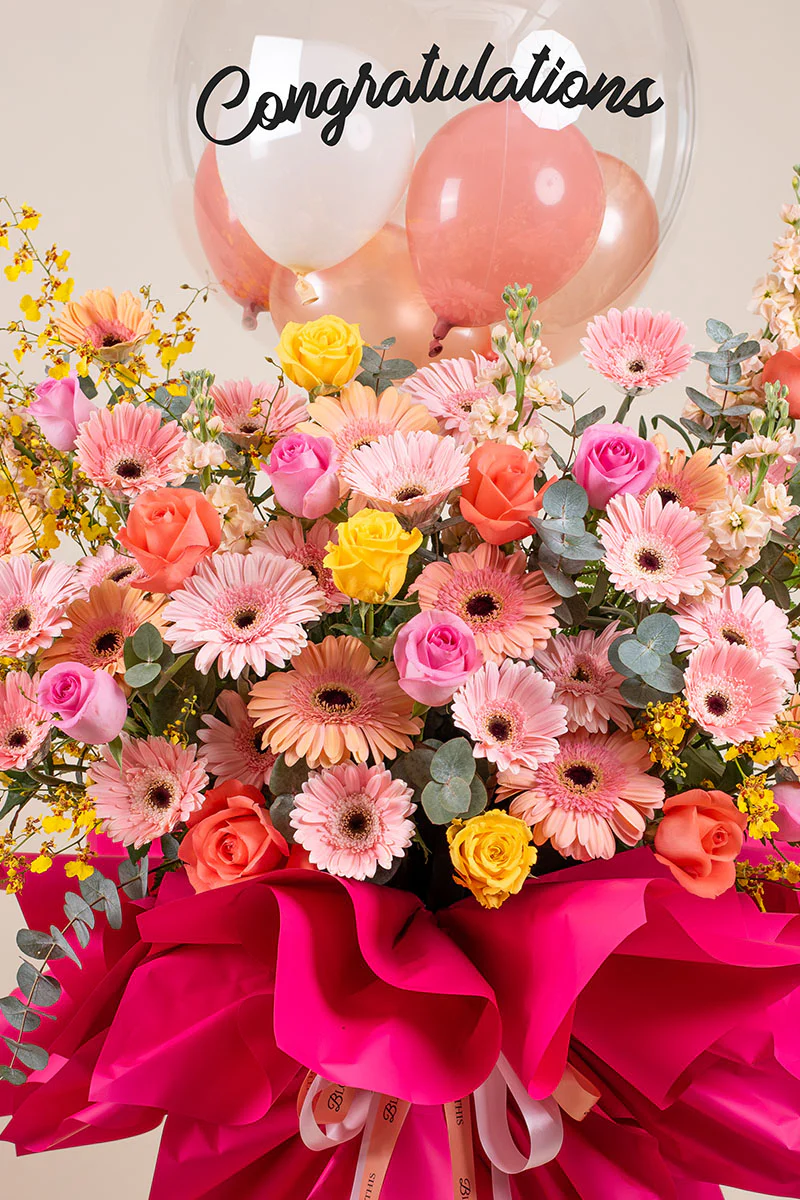 Spectacular Yellow Orchid Grand Opening Flower Stand - Image 2