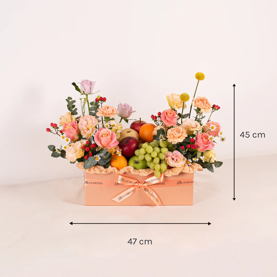 Summer Flowers & Fruit Basket - Image 5