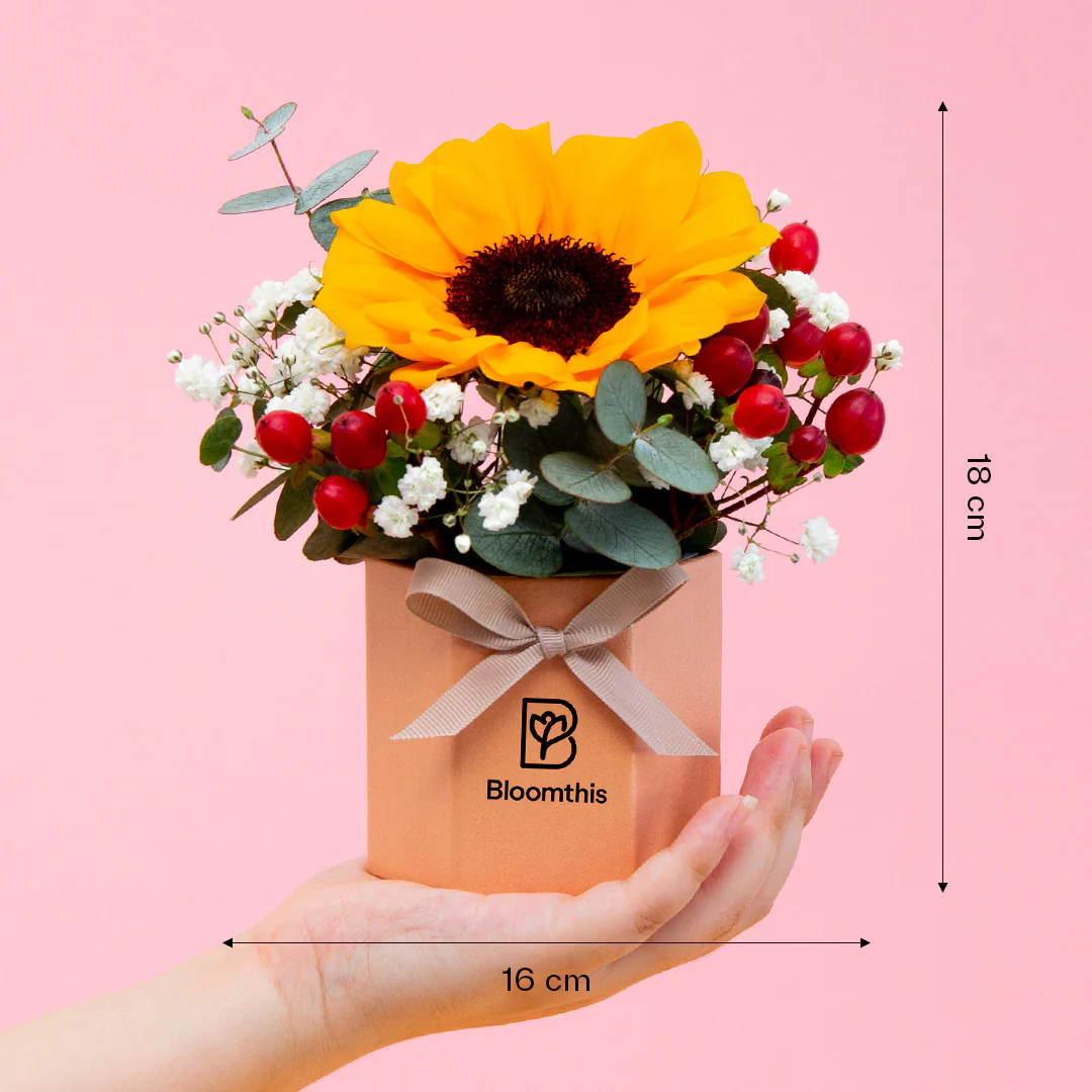 Tinkerbell Sunflower Mini Flower Box - Image 5