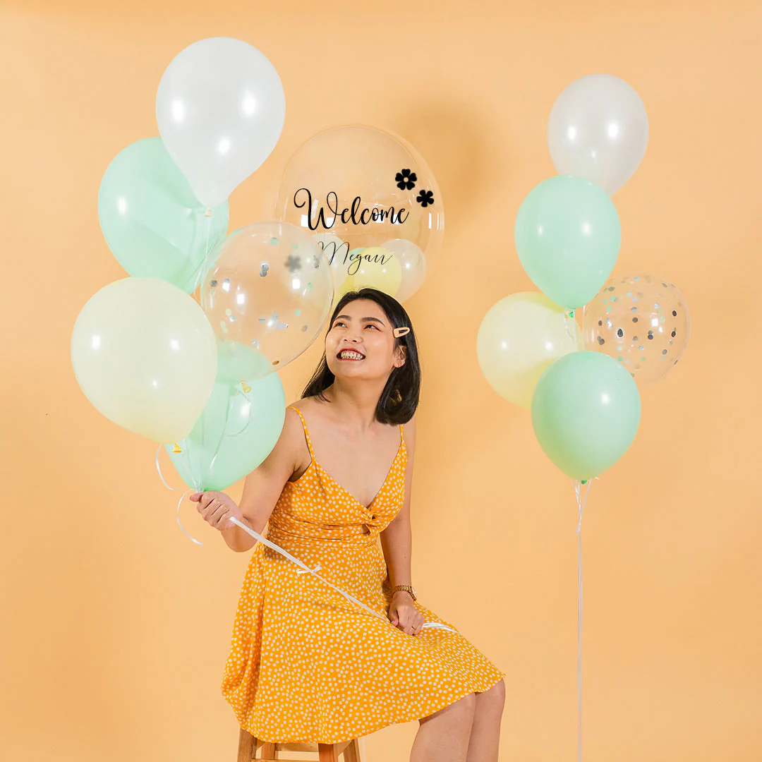 Vespa Mint Helium Party Balloons - Image 4