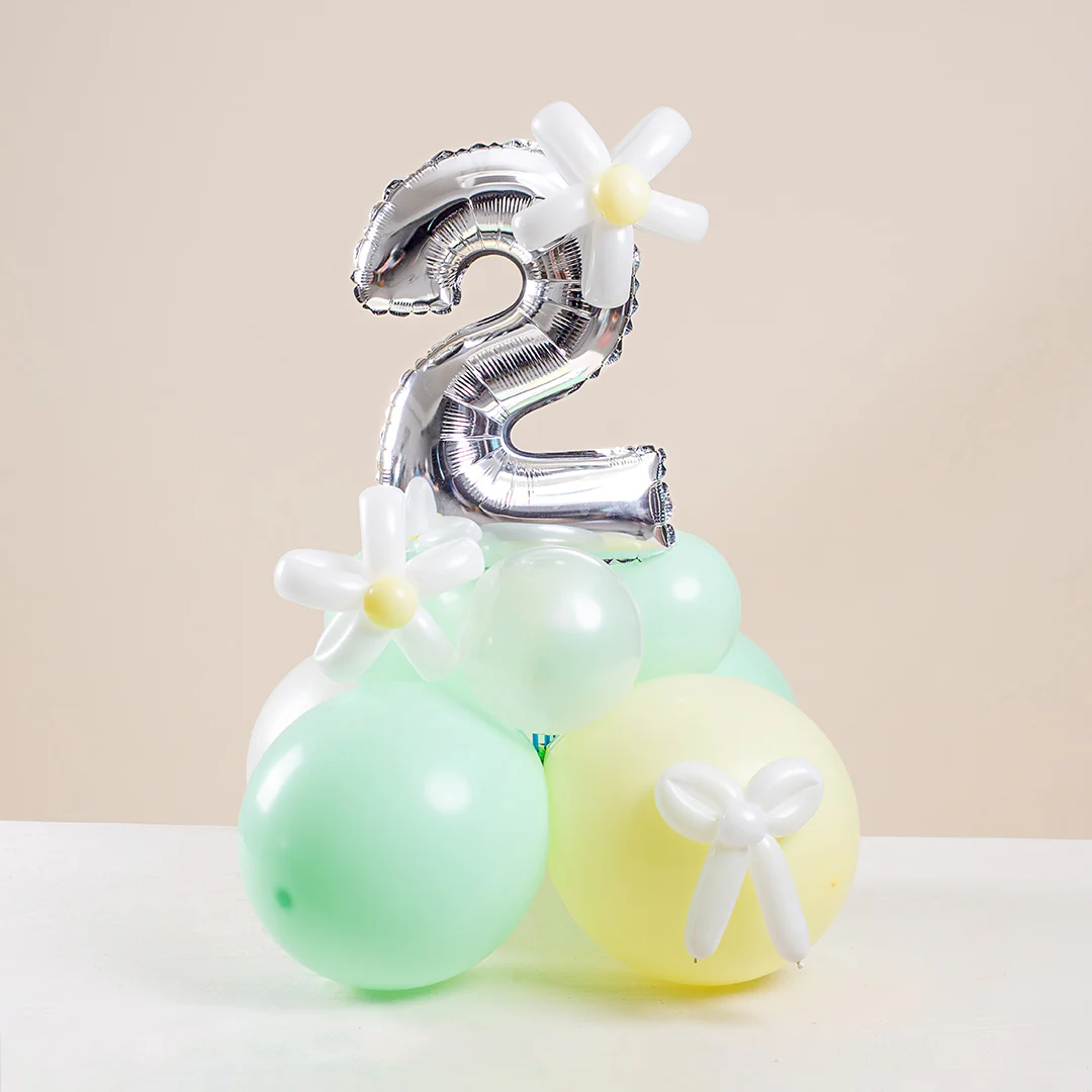 Vespa Mint Mini Marquee Number Birthday Balloon - Image 3