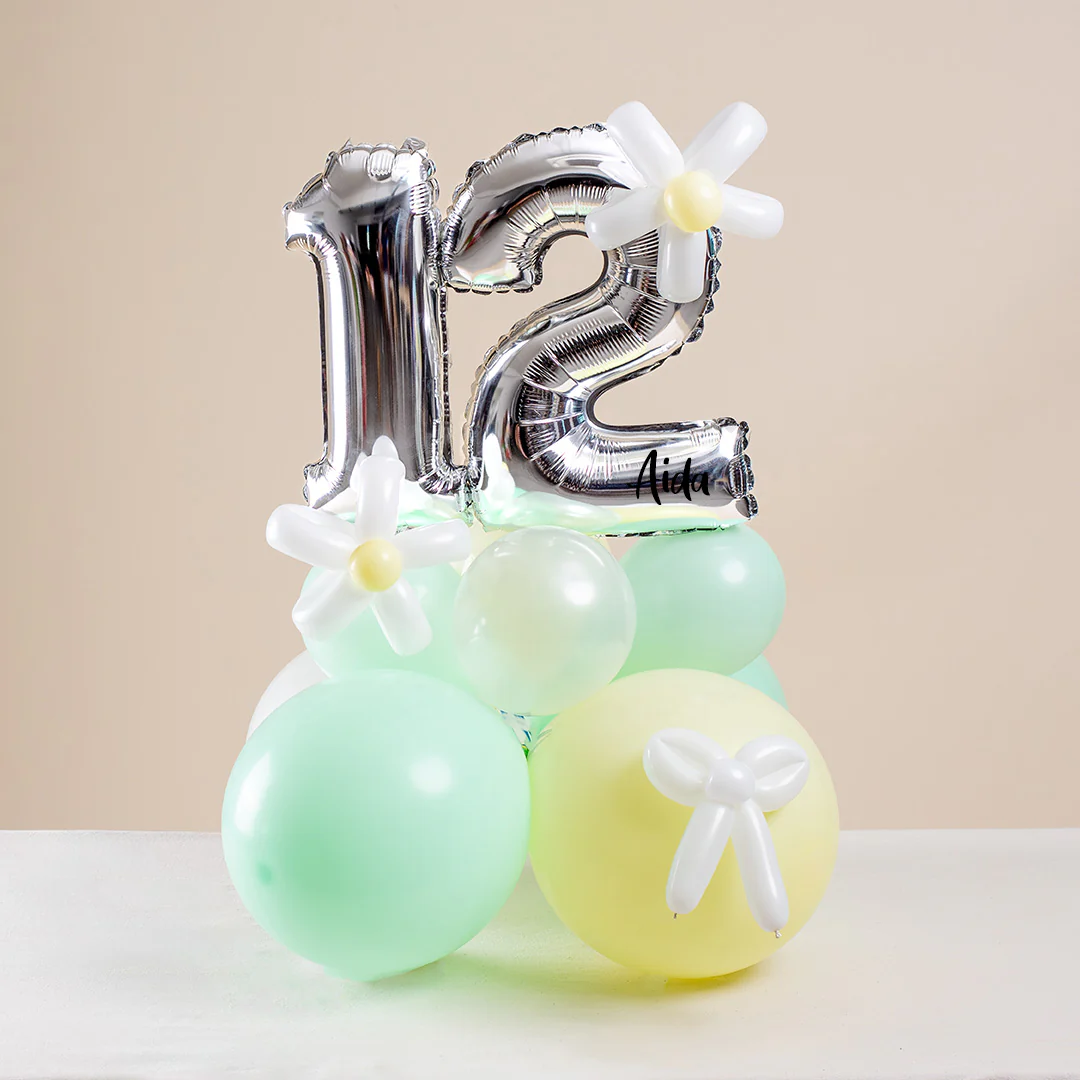 Vespa Mint Mini Marquee Number Birthday Balloon - Image 7