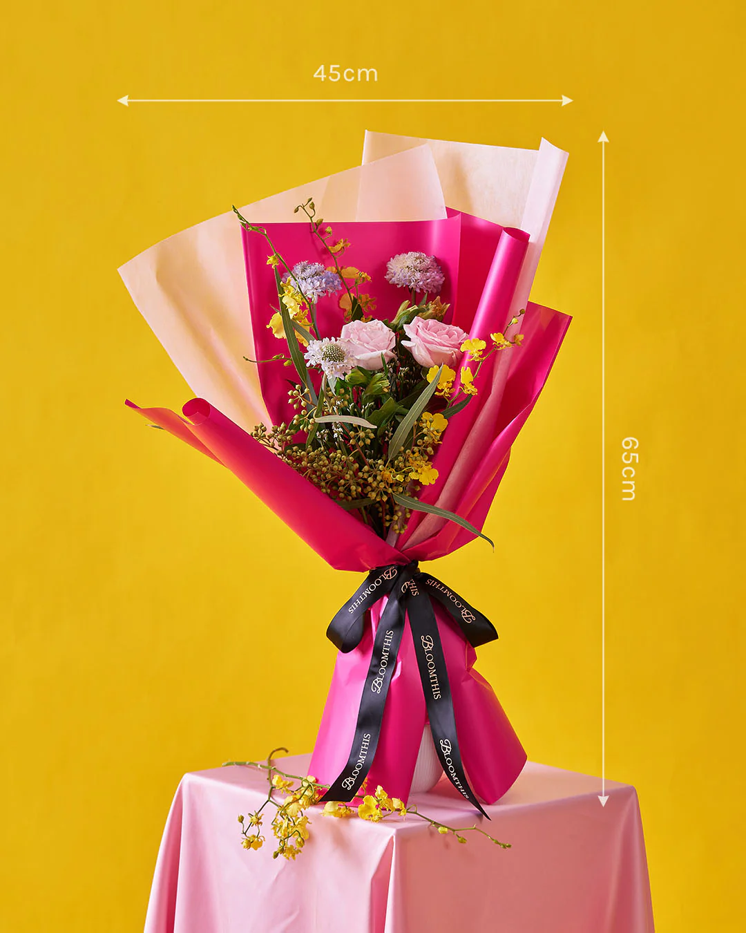 vibe check pink rose bouquet - Image 10