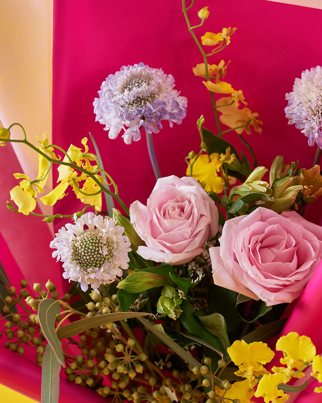vibe check pink rose bouquet - Image 4