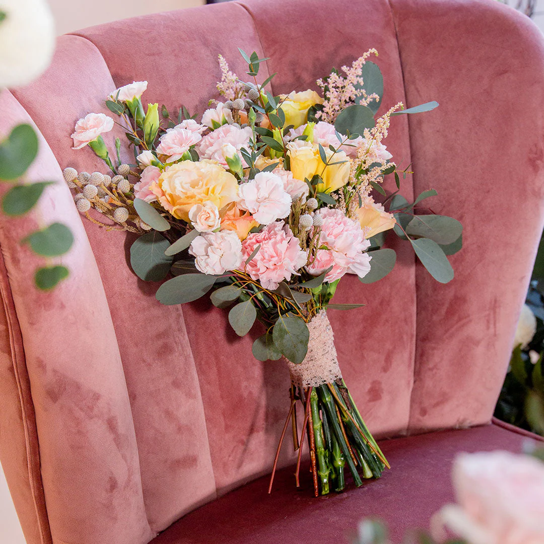 Victoria Pink Carnation Wedding Bouquet - Image 5