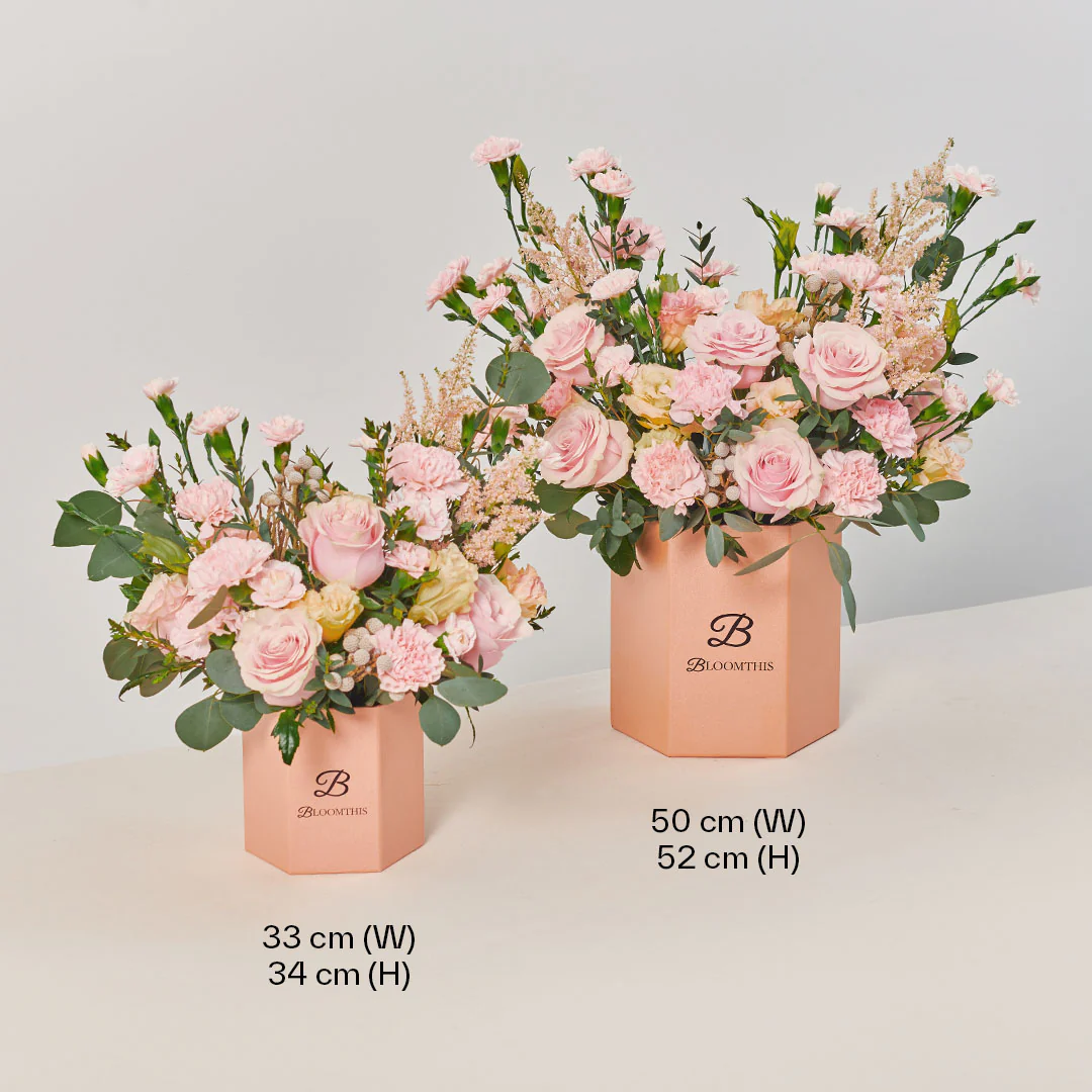 Victoria Pink Rose Flower Box - Image 10