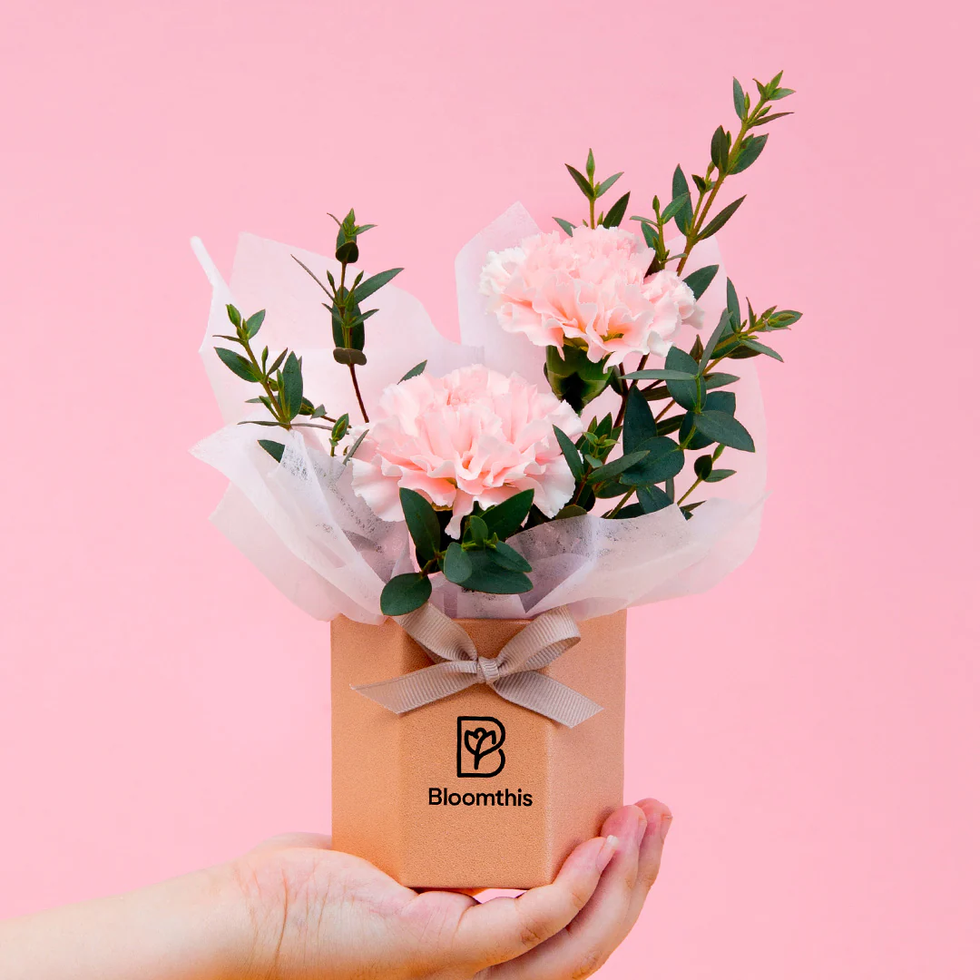 Waverly Carnation Mini Flower Box