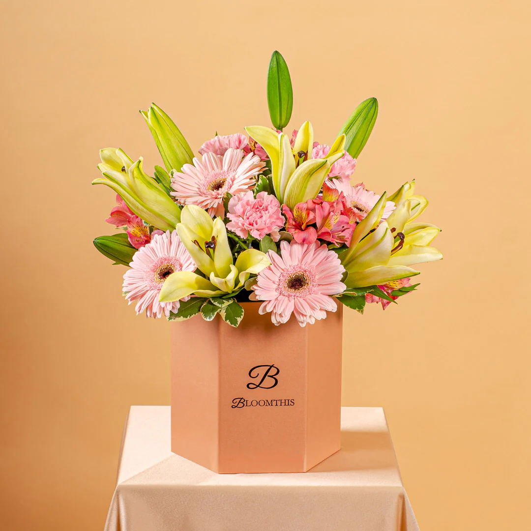 Yara Gerbera & Lily Flower Box - Image 3