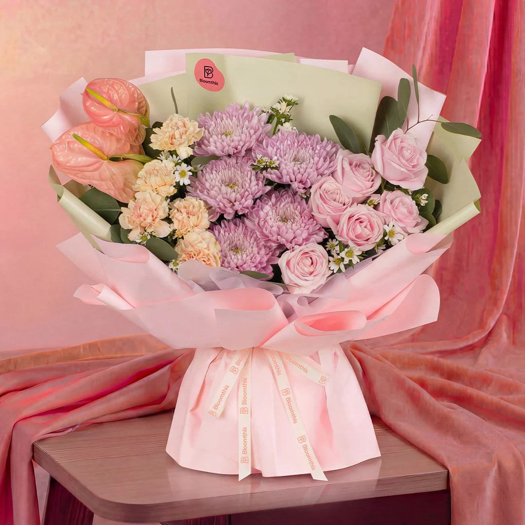 Zaylee Pink Mum Bouquet