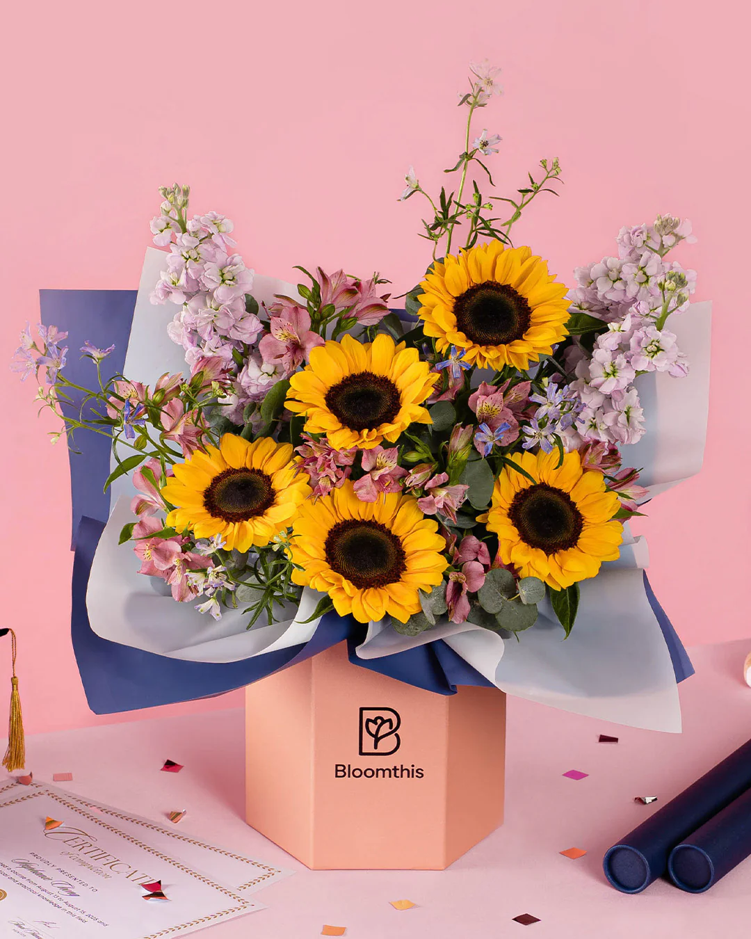 Zayne Yellow Sunflower Flower Box